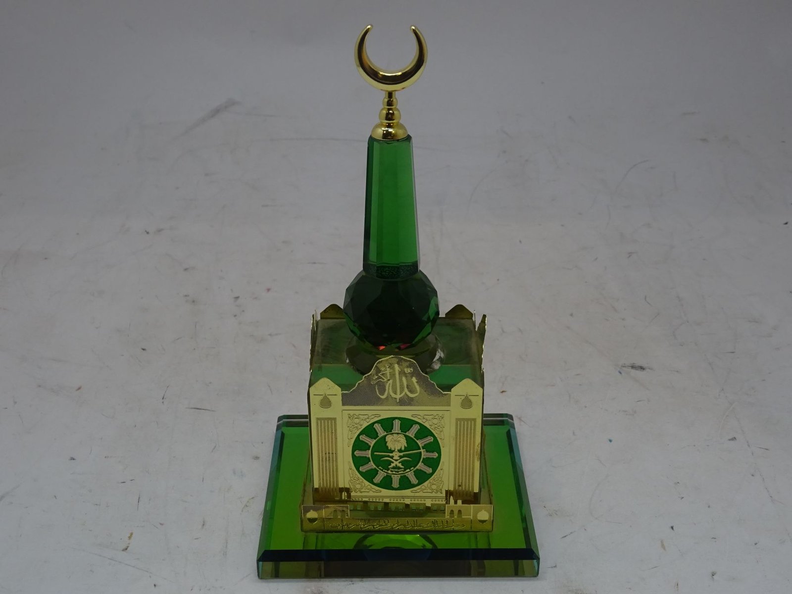 مجسم رأس ساعة مكه صغير كريستال